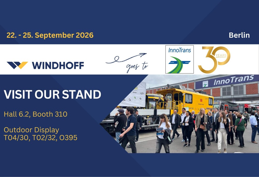 WINDHOFF auf der InnoTrans 2026 in Berlin